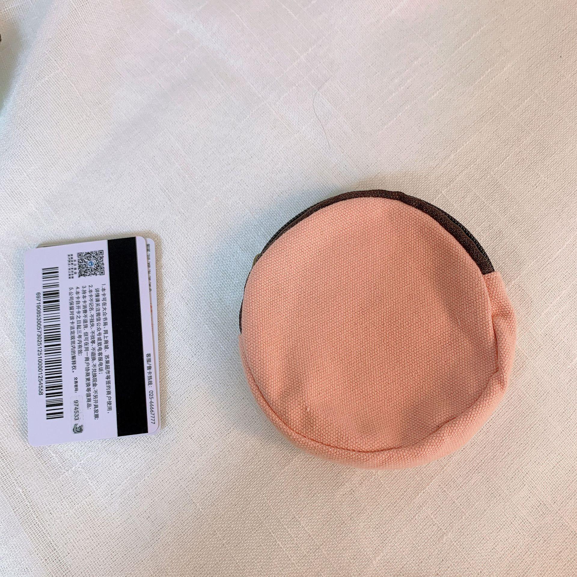 

Сплошной цвет, круглый кошелек для монет, женский мини-холщовый держатель для карт, маленький кошелек, ежедневная сумка для хранения, кошелек ярких цветов для девочек, клатч розовый