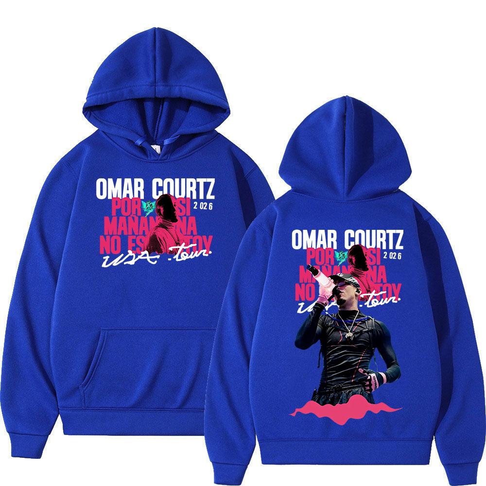 Rapper Omar Courtz Por Si Manana No Estoy  Tour Hoodies Men Women Clothing Fashion Long Sleeve Hooded Sweatshirts Streetwear