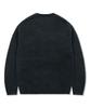 GLACK Gnt073 Button Bear Boucle Pullover Knit (Black)