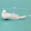 1 pieza de pájaros artificiales simulados, pájaro blanco, pájaro emplumado, decoración de paloma blanca pequeña