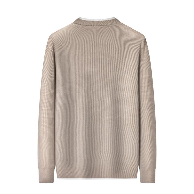 Shanshan Men's Heavyweight Machine Washable Wool Blend Sweater