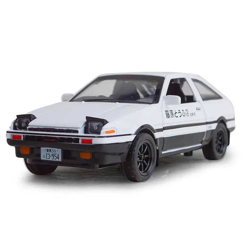 

1/32 Initial D AE86 литые металлические литые машинки модель игрушечные машинки RX7 выдвижная подсветка для детей мальчик игрушки белый