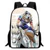 Zaino Scolastico per Bambini del Cartone Animato JoJo's Bizarre Adventure Leggero Ergonomico a Doppia Spalla Con Disegno Stampato Voti