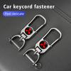 xkhr10 For Mitsubishi Aluminum Alloy Car Styling Keychain Emblems Keyring Key Decoration Ring Outlander Lancer L200 ASX Pajero Grandis