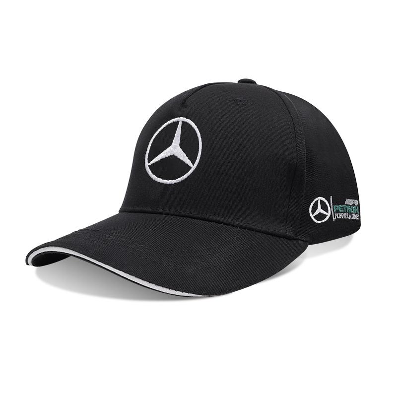 Black & White Two Embroidered Baseball Cap Colors Casual Outdoor Sun Hat For Mercedes Benz AMG E S C A B Class GLE GLS CLA CLE CA1