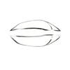 For Hyundai Elantra Avante 2016 2017 2018   Car Cover Detector Head Front Light Lamp Trim Frame Part Eyebrow Hoods 2PCs
