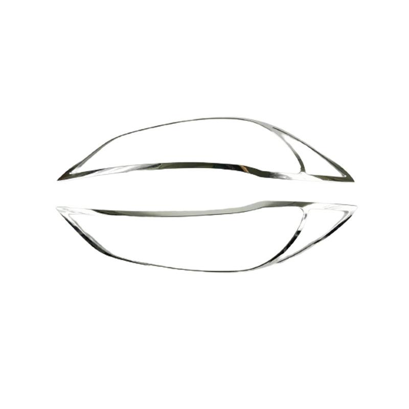 For Hyundai Elantra Avante 2016 2017 2018 Car Cover Detector Head Front Light Lamp Trim Frame Part Eyebrow Hoods 2PCs
