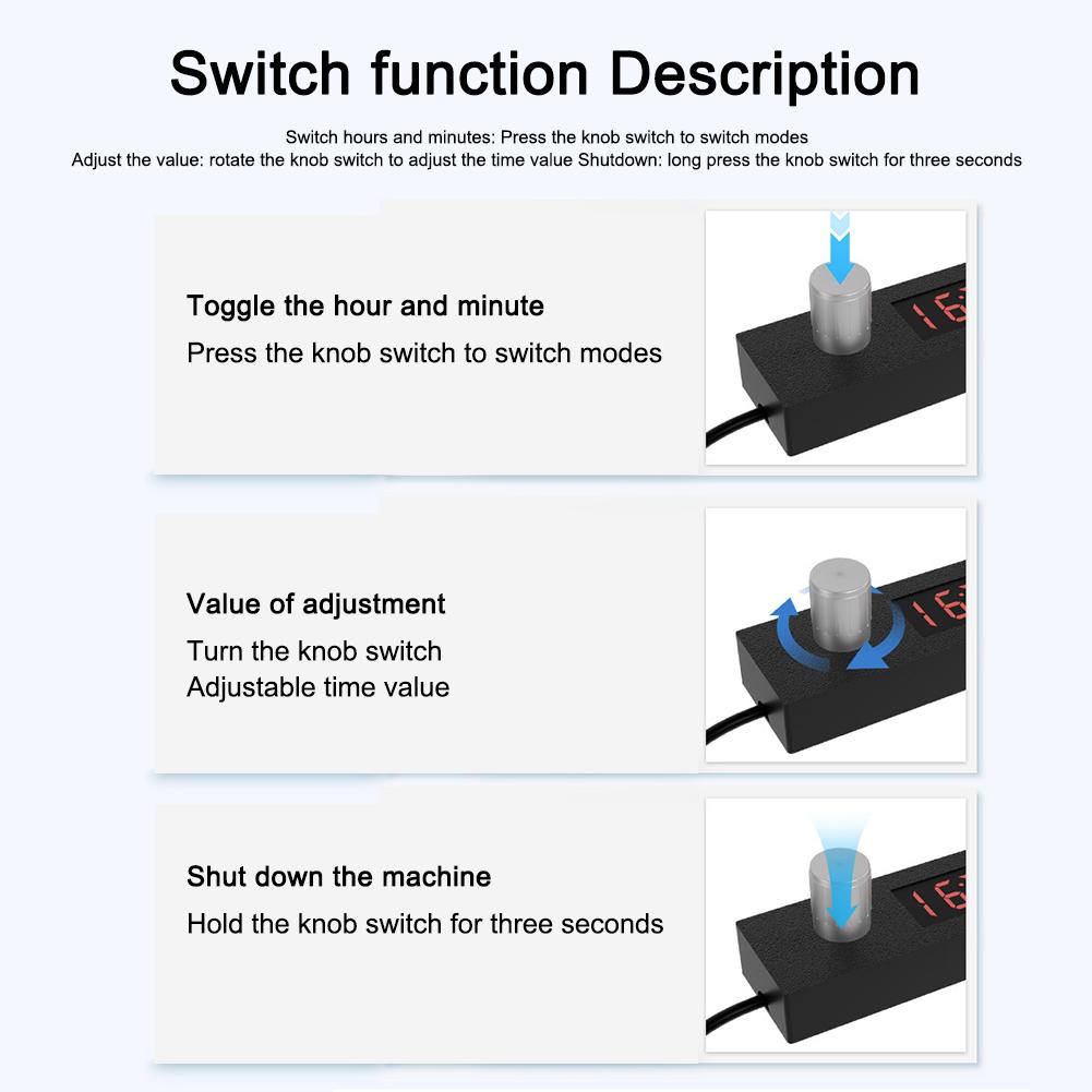 Justerbar Timer Automatisk Avstängning 1 Timmes Minsta Inställning 24 Timmars Nedräkning 5 Minuters Minsta Inställning Inomhusbruk