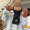 Winter scarf atmosphere new solid color versatile fashion warm neck protection scarf scarf shawl dual-purpose