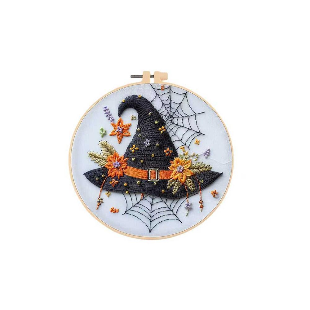 4set 15cm DIY Halloween Embroidery set for Beginners
