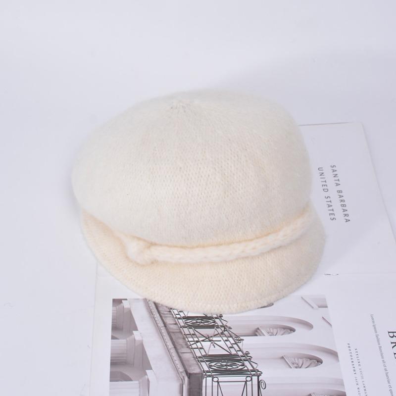 

Осенне-зимний берет с большой окружностью головы, показывающий лицо, маленькая шляпа художника, корейская версия, универсальная восьмиугольная шляпа, повседневная ретро-шляпа для детей