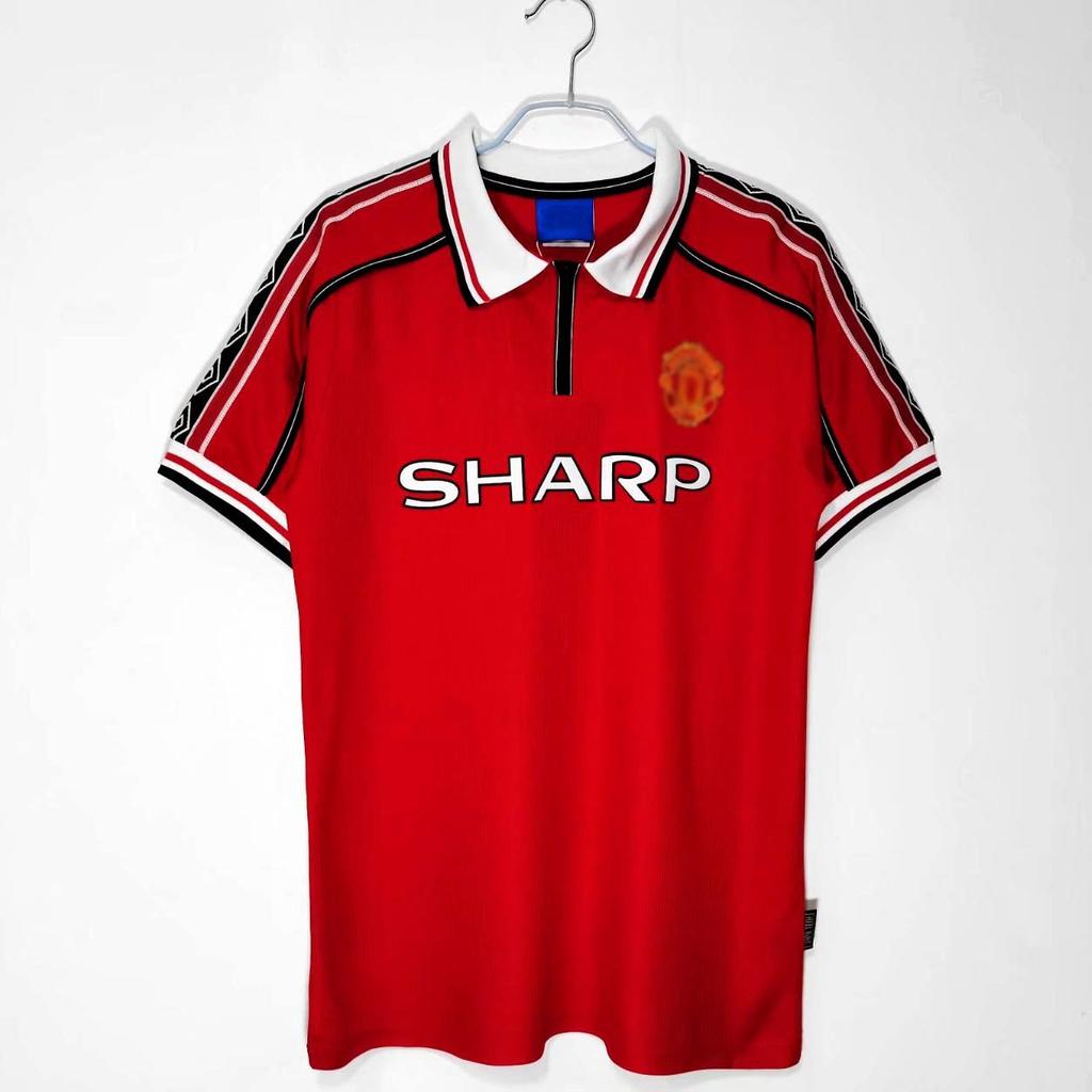 Retro Football Jersey Old Collection Club Manchester United, Real Madrid AC Short-sleeved Long-sleeved Football Uniform Can Be Printed