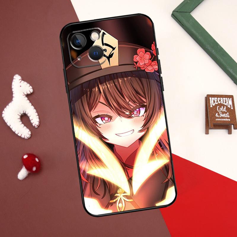Heiße Genshin Impact-Spielabdeckung für iPhone 12 11 13 14 15 Pro Max 12 Mini 7 8 Plus X XR XS Max SE 2020 Telefonhülle