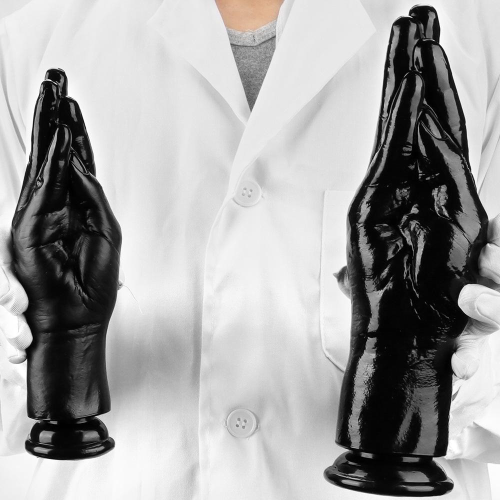 3 Pairs XL Black Palm Fist Anal & Vaginal Dilators for Male & Female Masturbation and Foreplay