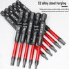High-Strength S2 Magnetic Hex Socket Pneumatic Screwdriver Bit