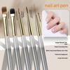 Professional Nail Art Liner Brushes Fine Line Nail Brush Thin Detail Precision Drawing Brushes for Gel Nail Polish