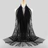 Fashion Accessories Lace Scarf Hollow out Tassels Scarf Veil Lace Shawls Scarf Women Muslim Hijab