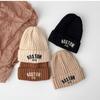 2025 Autumn/Winter Unisex Korean Knit Wool Hat for Kids and Babies - Warm, Trendy Pullover Design