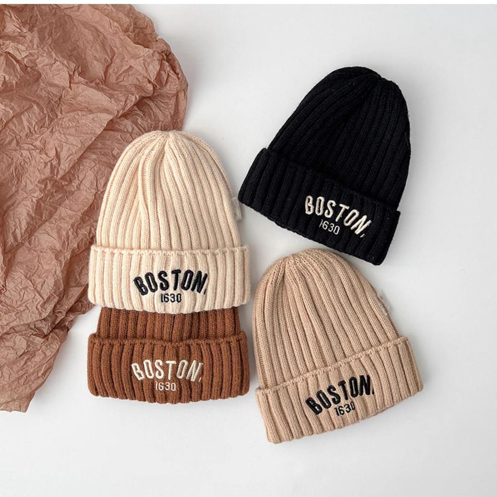 2025 Autumn/Winter Unisex Korean Knit Wool Hat for Kids and Babies - Warm, Trendy Pullover Design