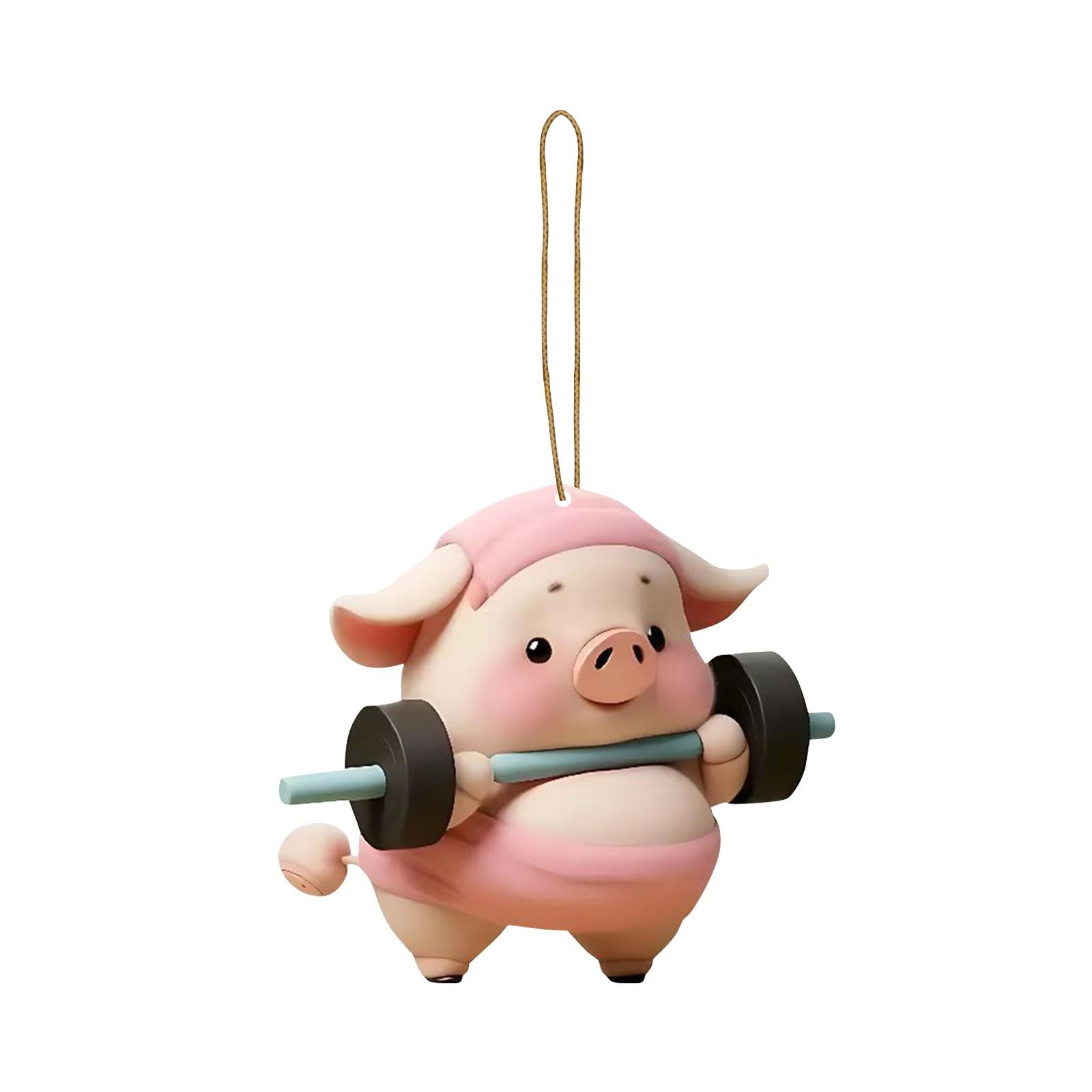 

Цікава акрилова бірка з поросятком, бірка для ключів від машини, модна декоративна прикраса-підвіска зі смішною свинкою, 1 шт. Найкращий подарунок для друзів One Size