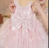 Mädchen Glitzerndes Prinzessin Puffrock Kleid - 2025 Frühling/Herbst Mode