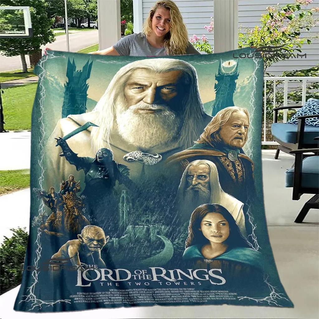 L-Lord of the Rings Printed blanket Flannel Warm Blanket Soft Comfortable Blanket Home Travel Blanket bed linings Birthday Gift