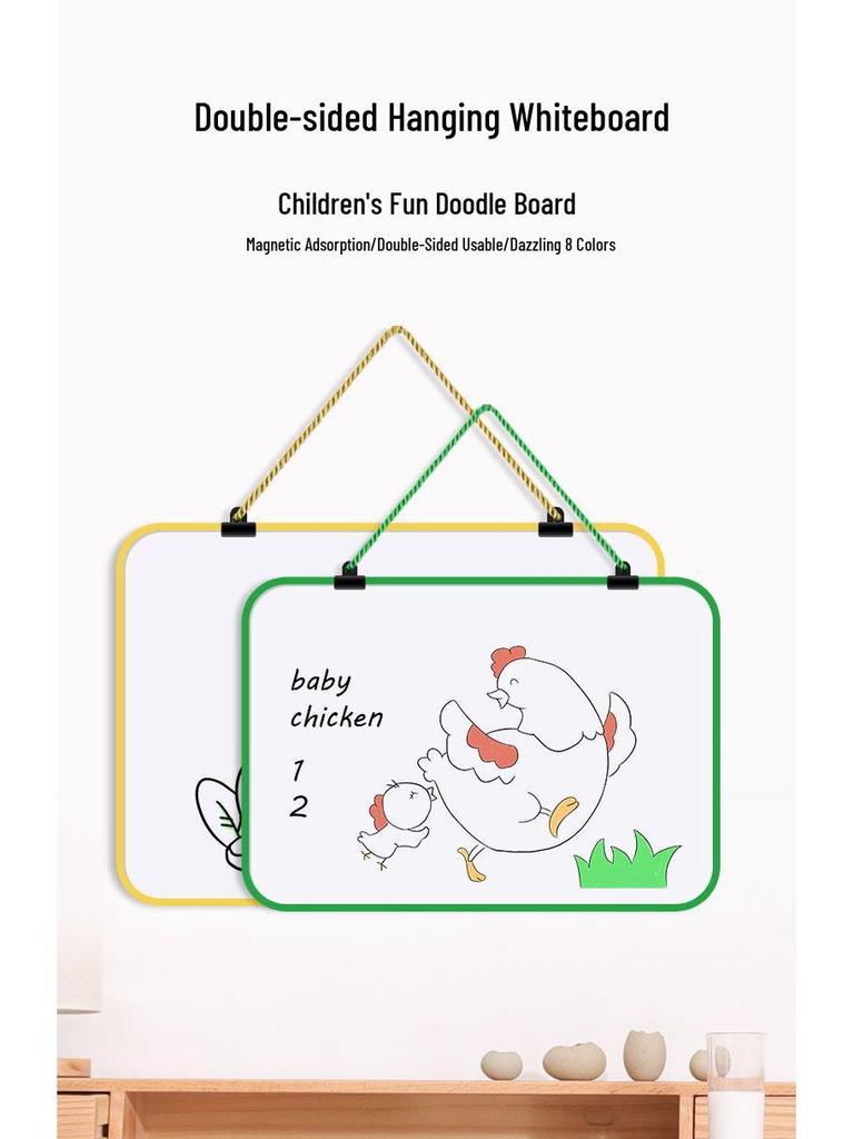 Double-Sided Magnetic Mini Blackboard: Erasable Wall-Mounted Teaching & Drawing Memo Board