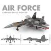 Building Blocks Aircraft Series J-20 J-15 Fighter Military Boys Assembling Toys