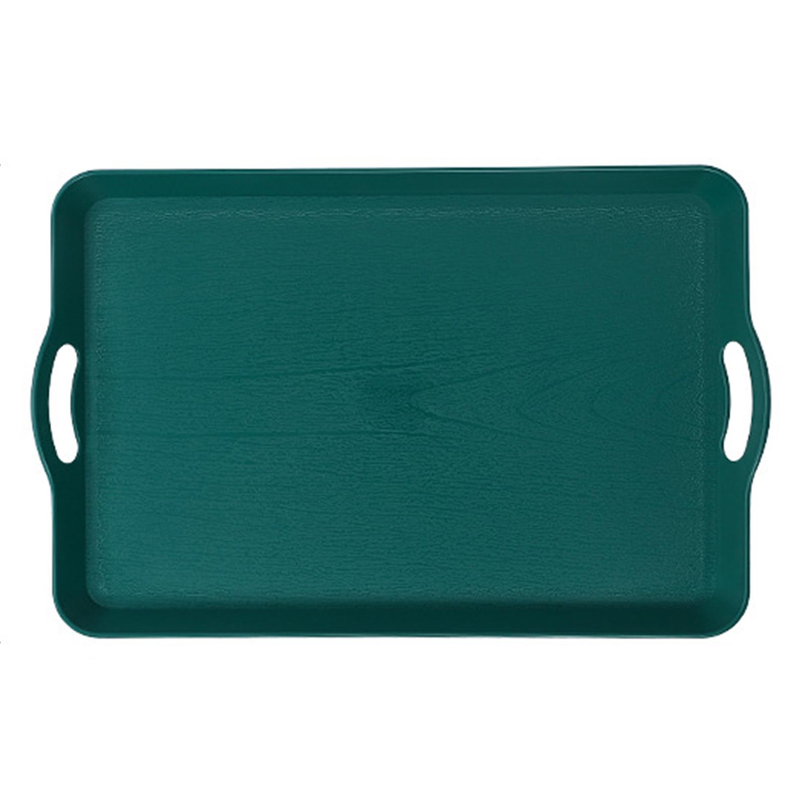 

Прямоугольный нескользящий поднос для сервировки, многоцелевой нескользящий штабелируемый поднос для еды для столовой Small