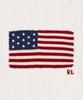 POLO RALPH LAUREN Iconic Cable Knit Flag Sweater - White