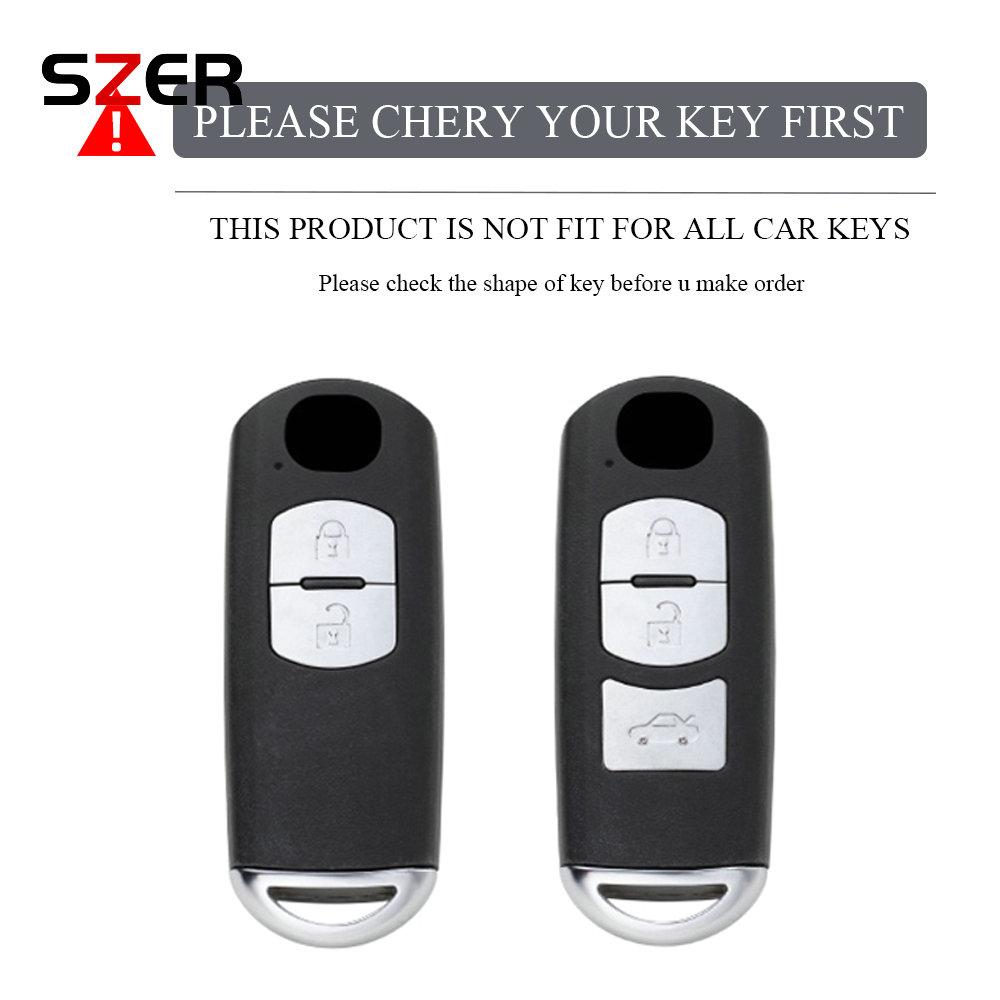 2 3 Button Tpu Car Key Case Bag Shell For Mazda 2 3 5 6 Bl Bm Gj Atenza Axela Demio Cx-3 Cx3 Cx-5 Cx5 Cx7 Cx-9 Cx8 Fob Keychain