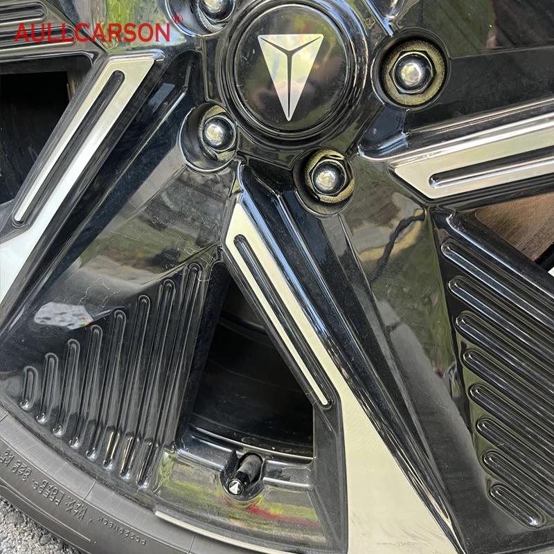 For Deepal L07 S07 G318 S05 EV Alloy Material Car Wheel Tire Air Valve Caps Stem Cover With Brand Accessories 4 Pieces
