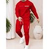 The new men's hoodie set for Spring and Autumn 2025 is a comfortable and soft streetwear collection with letter prints