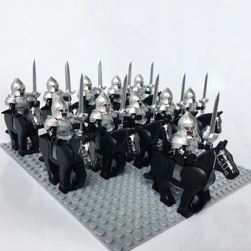 

Medieval Roman Dynasty Commander Golden Warrior Spartan Solider Hawk Princess King Dragon Knight War Horse Figure Block Kids Children Toy