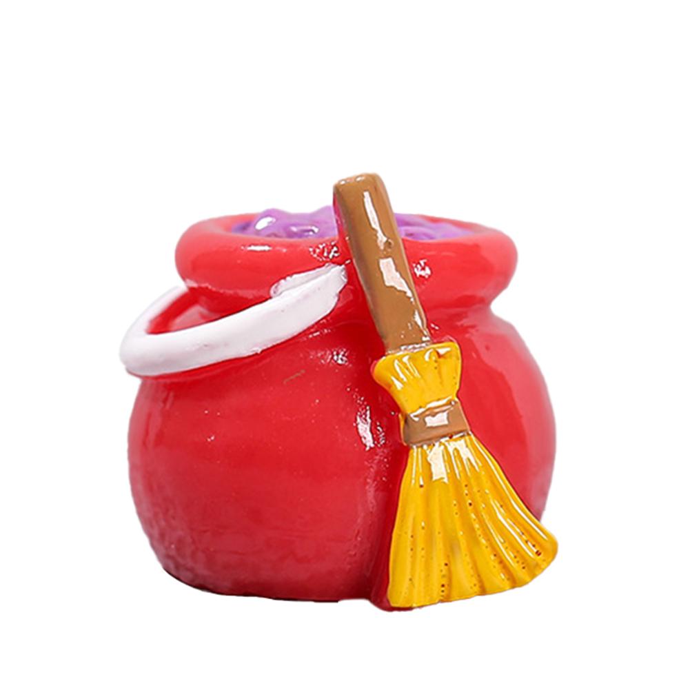 Halloween Cute Micro Landscape Ornaments Pumpkin Lantern Bat Hat Halloween Decorations Keychain Pendant