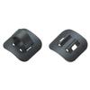 Jagwire Aluminium Aufklebbarer Kabelhalter Schwarz DCA056