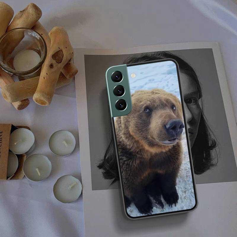 

Kodiak Bear Phone Case For Samsung Galaxy S22 S25 Ultra S21 S10 Plus S26 Edge S20 S23 S24 FE Cover Silicone Soft TPU Clear S Samsung S24 FE