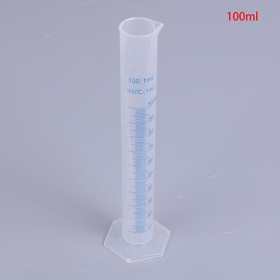 Cilindru de măsurare de 100 ml Cilindru de măsurare rezistent la acizi și alcaline la scară albastră