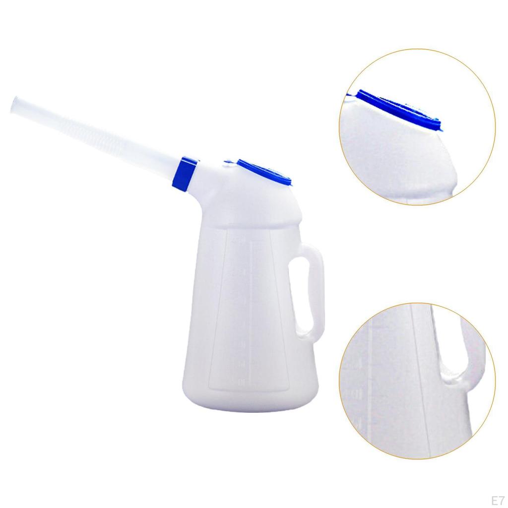 Oil Measuring Container Automotive Dispenser Portable Sturdy, Leakproof, with Long Spout, Pot