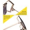 Trendy Metal Hollowing Shades UV Protection Travel Beach Eyewear  for Women & Men