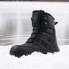 Mens Winter Snow Boots Waterproof Thick Fleece Lined Outdoor Tactical Hiking Mid-Calf Rubber Sole