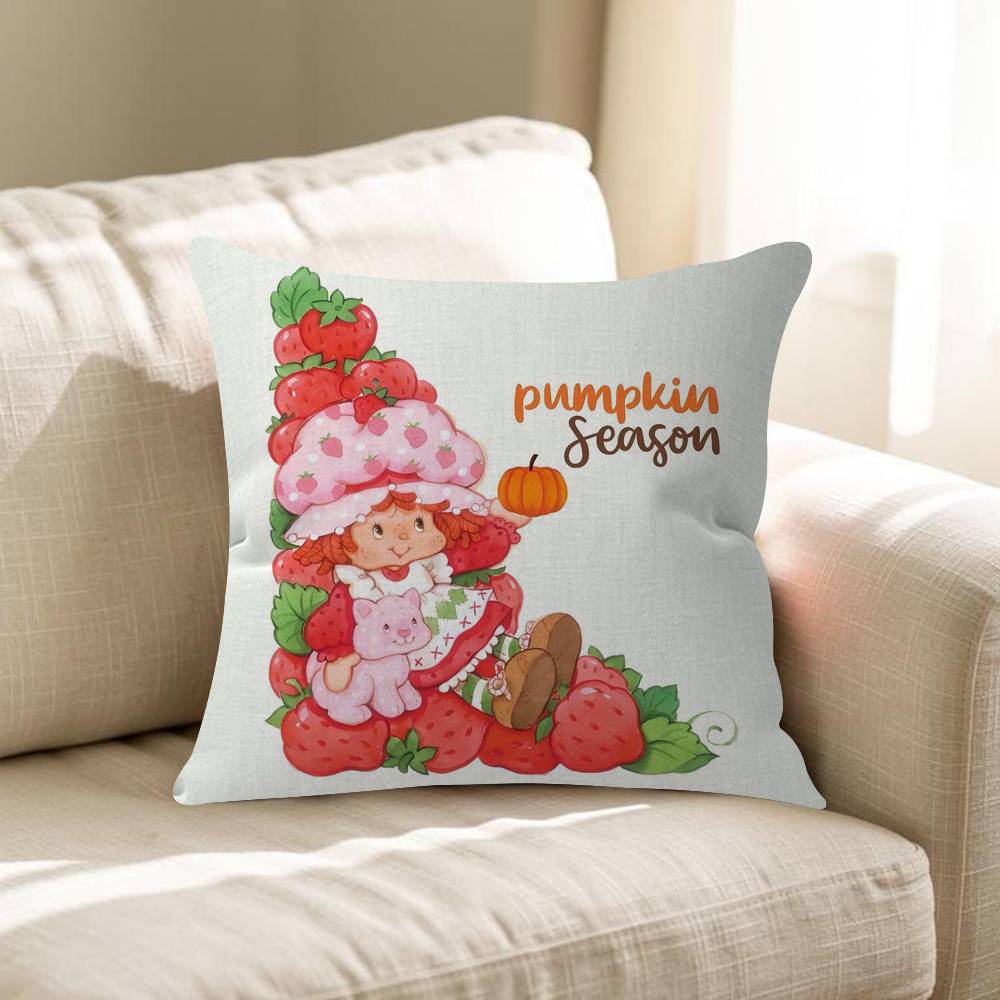 

SStrawberry Vintage SShortcake Office Cushion Pillowcase Car Cushion Cover45X45CM Lumbar Pillowcase Sofa Pillowcover 30x30 cm