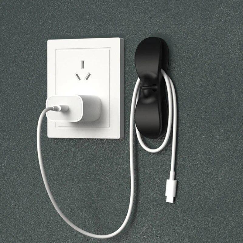 Plastic Clip-on Cable Organizer for Household Use - Easy Installation and Reusable