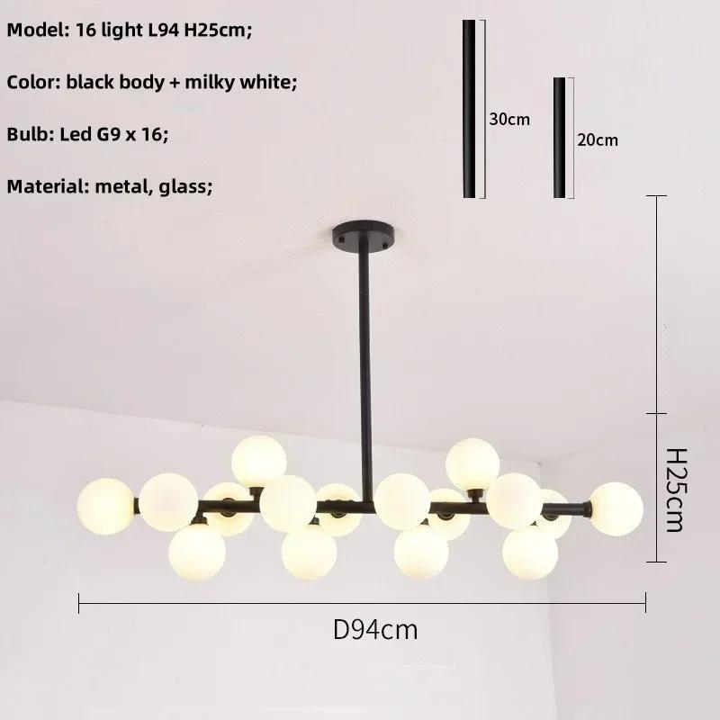 

Современная светодиодная люстра G9, круглый стеклянный подвесной светильник для гостиной, светильник, светильник, декор, внутреннее освещение Warm White