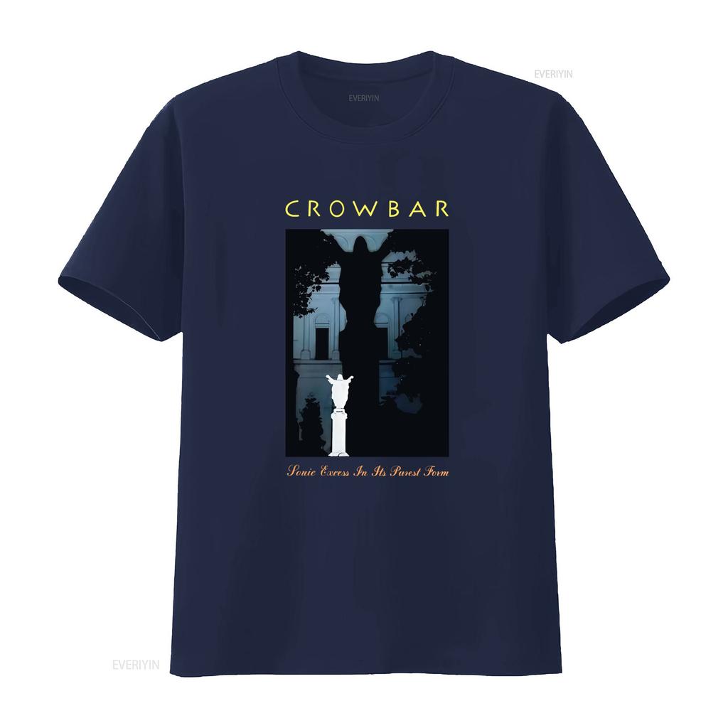 Crowbar Band T Shirt Time Heal Nothing Design Black Full Sizes S 5XL Vintage Washed Comfortable Designer Clothes Casual
