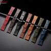 Vintage Brown Genuine Leather Watch Band Quick Release Retro Oil Wax Calfskin Strap for Seiko for Rolex 18mm 20mm 22mm Wristband