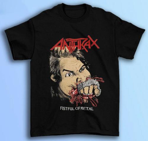 

ANTHRAX Fistful Of Metal Унисекс Футболка Топы Футболка 4XL