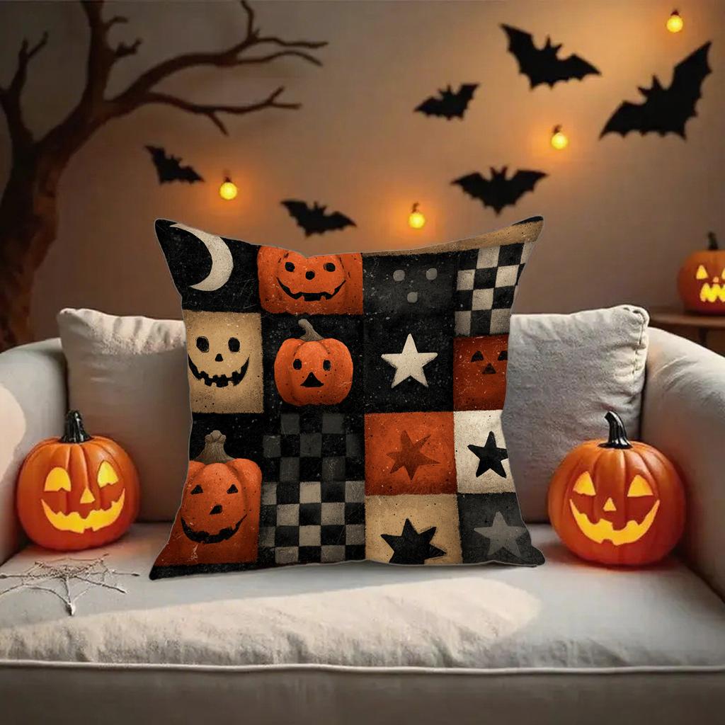 Halloween-Themed Cute Pillowcasessuitable For Sofa Car Bedroom Decorative Cushion Cover Pillow Cover