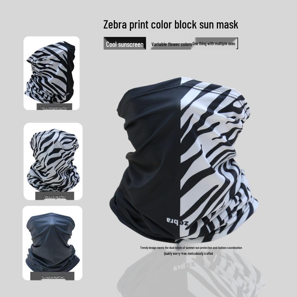 Giant Panda Ice Silk Sun Protection Face Mask - Quick-Drying Neck Gaiter for Men & Women