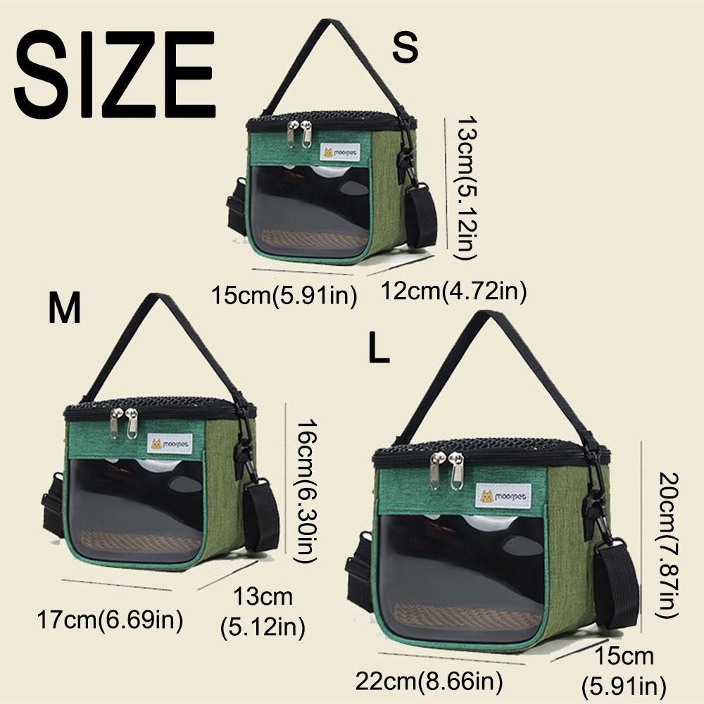 Clear View Pet Takeaway Bag Handheld Pet Backpack Pet Carrying Box Chinchilla Outdoor Cage  Bird